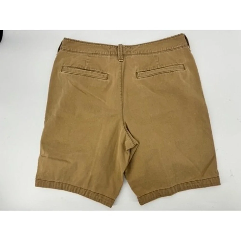Hollister Chino Shorts Mens 31 Tan Classic Fit Cotton Khaki Casual Summer 3H0559